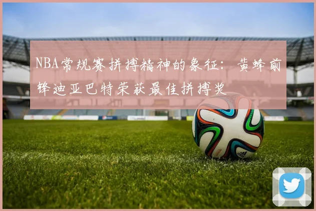 NBA常规赛拼搏精神的象征：黄蜂前锋迪亚巴特荣获最佳拼搏奖